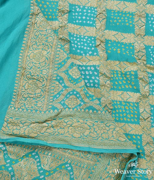 Handwoven_Sea_Green_Banarasi_Bandhej_Dupatta_WeaverStory_04