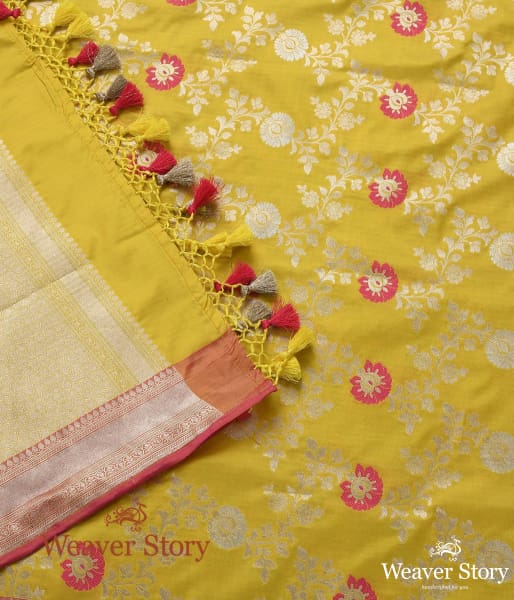 Handwoven_Yellow_Meenakari_Jangla_Dupatta_WeaverStory_04