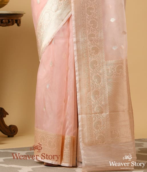 Handwoven_Kora_Silk_Saree_in_Blush_Pink_Color_WeaverStory_04