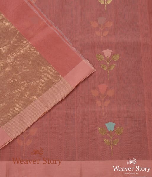 Handwoven_Cotton_Silk_Chanderi_Dupatta_with_Rose_Flower_Motif_WeaverStory_04