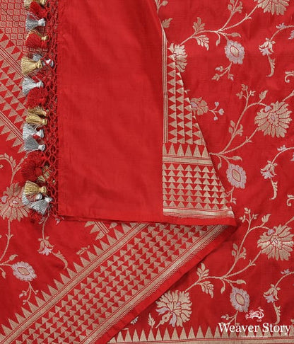 Handwoven_Red_Banarasi_Cutwork_Jangla_Dupatta_WeaverStory_04