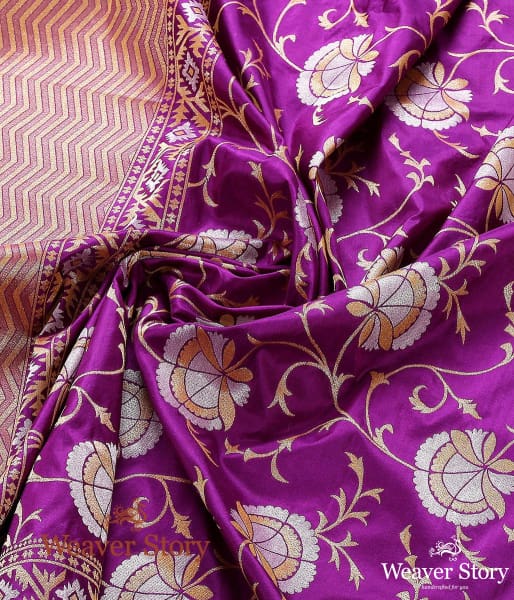 Handwoven_Purple_Sona_Rupa_Jaal_Dupatta_WeaverStory_05