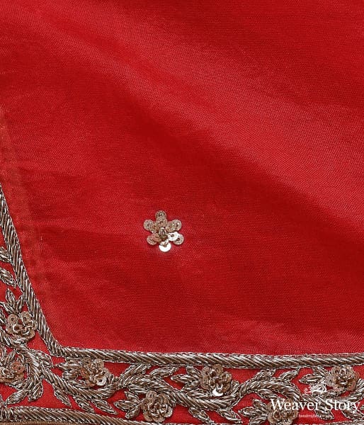 Handwoven_Red_Border_Dupatta_WeaverStory_05