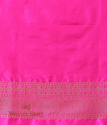Handloom_Banarasi_Patola_Saree_Orange_with_a_Pink_Border_and_Pallu_WeaverStory_05