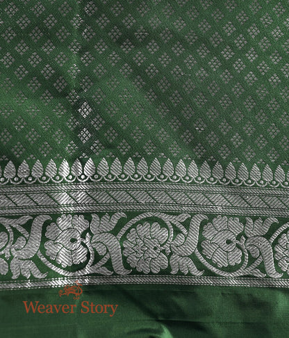 Handwoven_Emerald_Green_Katan_Silk_Saree_with_kadhwa_Border_and_Pallu_WeaverStory_05