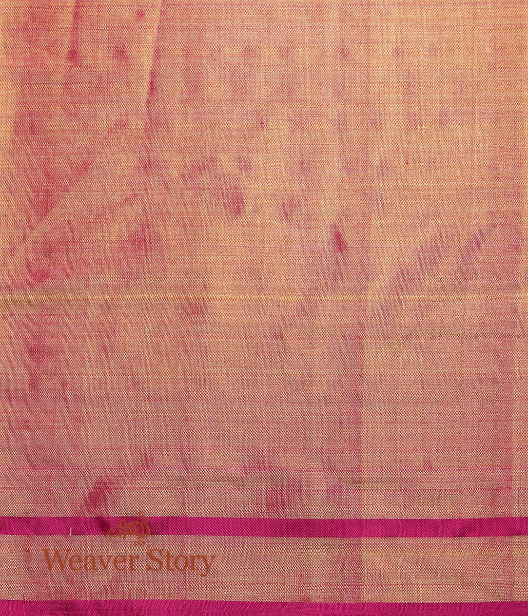 Handwoven_Silk_Tissue_Gujarat_Patola_Saree_in_Cream_and_Pink_WeaverStory_05