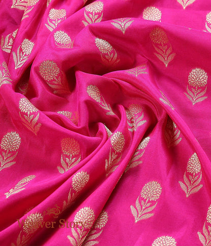 Handloom_Pure_Katan_Georgette_Dupatta_with_Floral_Booti_WeaverStory_05