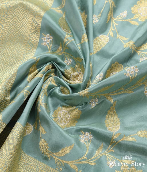 Handwoven_Duck_Egg_Blue_Kadhwa_Jangla_Dupatta_WeaverStory_05