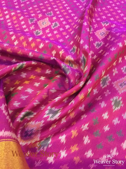 Handwoven_Rajkot_Patola_Silk_Dupatta_in_Pink_WeaverStory_05