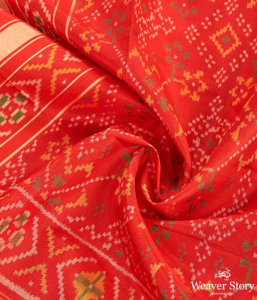 Handwoven_Rajkot_Silk_Patola_Dupatta_in_Red_WeaverStory_05