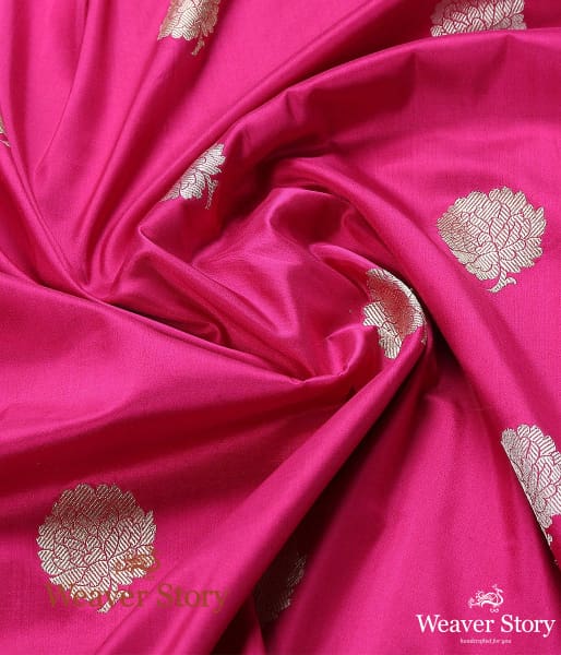 Handwoven_Pink_Katan_Silk_Dupatta_with_Kadhwa_Booti_WeaverStory_05