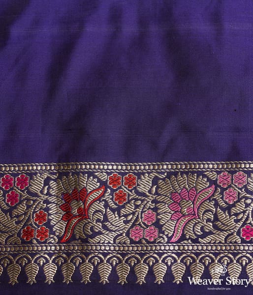 Purple_Sona_Rupa_Kadhwa_Jangla_with_floral_meenakari_WeaverStory_05