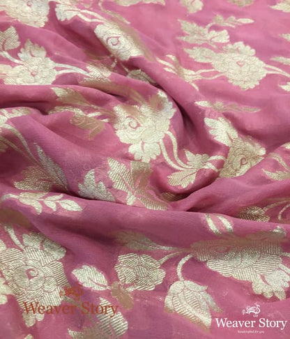 Handwoven_Pink_Banarasi_Georgette_Dupatta_with_Blue_Borders_WeaverStory_05