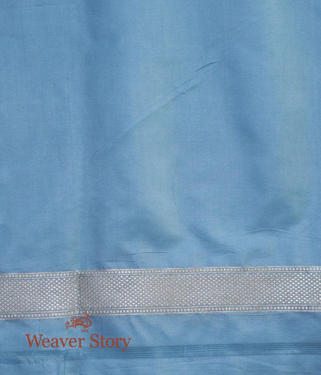 Handwoven_Blue_Cutwork_Jaal_Banarasi_Saree_WeaverStory_05