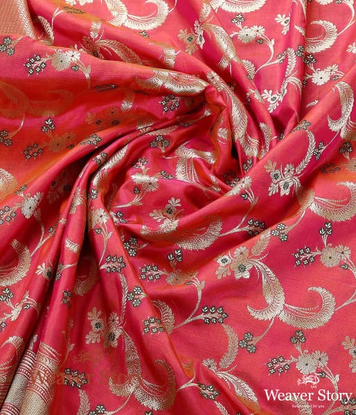 Handloom_Pink_Dual_Tone_Banarasi_Dupatta_with_Meenakari_WeaverStory_05