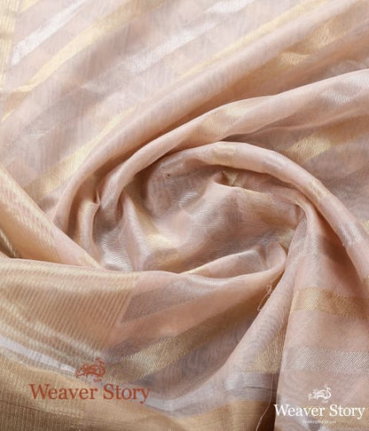 Handwoven_Light_Peach_Cotton_Silk_Chanderi_Dupatta_with_Gold_and_Silver_Zari_WeaverStory_05