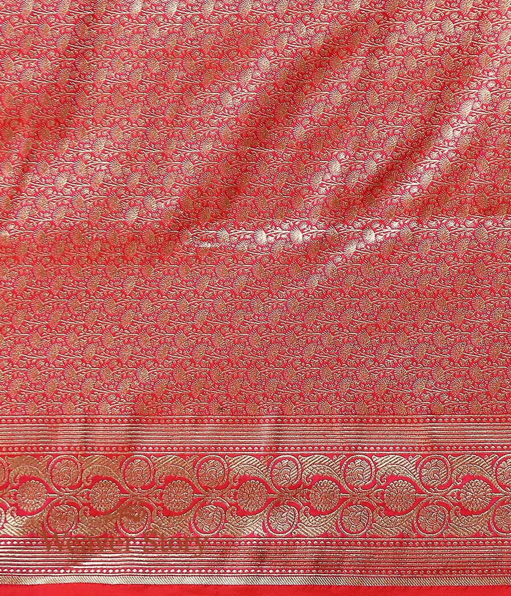 Handwoven_Pink_Dual_Tone_Banarasi_Jangla_Saree_WeaverStory_05