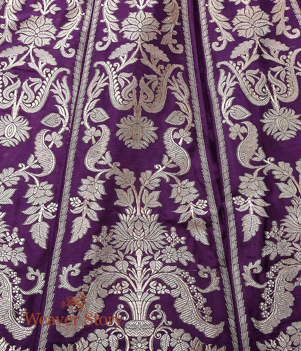 Handwoven_Purple_Banarasi_Lehenga_with_Traditional_Mehraab_Jaal_WeaverStory_06