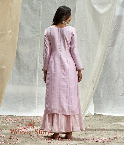 Handwoven_Pink_Chanderi_Skirt_Set_with_Zardozi_Work_Dupatta_WeaverStory_04