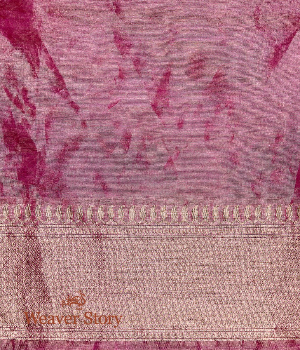 Handwoven_Pink_and_Gold_Silk_Tissue_Saree_with_Meenakari_WeaverStory_05