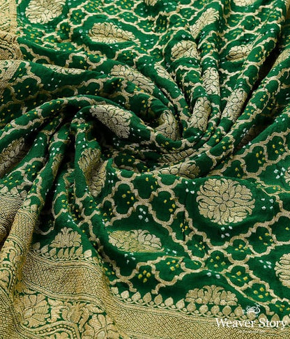 Handwoven_Green_Banarasi_Bandhej_Dupatta_WeaverStory_05