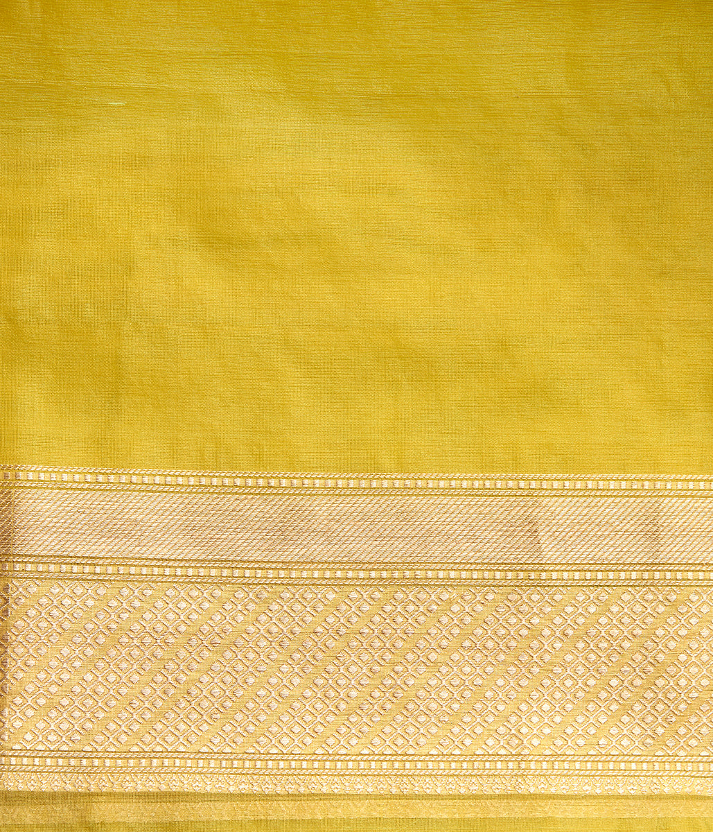 Handloom_Lemon_Green_Kora_Silk_Banarasi_Saree_WeaverStory_05