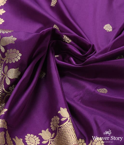 Handwoven_Purple_Banarasi_Kadhwa_Booti_Dupatta_WeaverStory_05