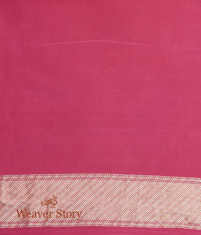 Handwoven_Pink_Banarasi_Georgette_Saree_with_Birds_Woven_on_the_Border_WeaverStory_05