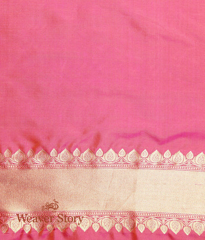 Handwoven_Pink_Banarasi_Brocade_Jaal_Saree_WeaverStory_05