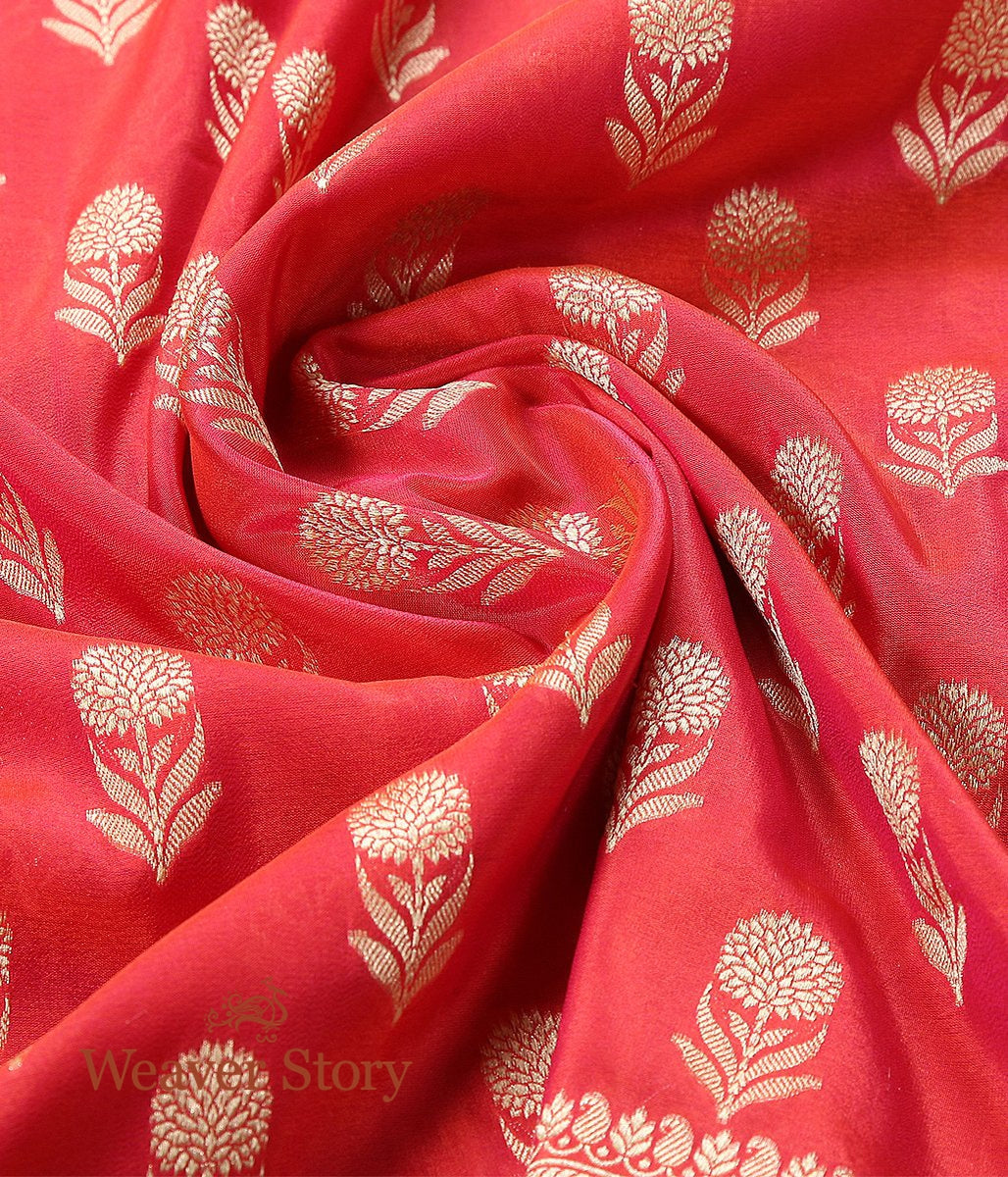 Handloom_Red_Katan_Georgette_Dupatta_WeaverStory_05