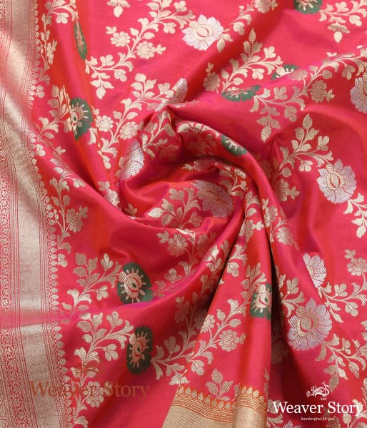 Handwoven_Pink_Meenakari_Jangla_Dupatta_WeaverStory_05