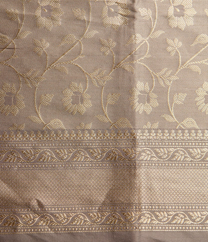 Handwoven_Beige_and_Grey_Kimkhab_Saree_with_Floral_Border_WeaverStory_05
