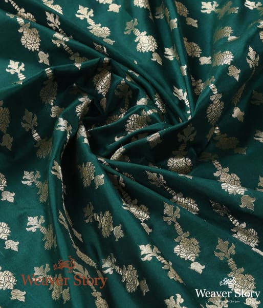 Handloom_Green_Mughal_Booti_Dupatta_WeaverStory_05