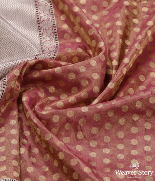 Handwoven_Pink_and_Gold_Silk_Tissue_Dupatta_with_Silver_Zari_WeaverStory_05