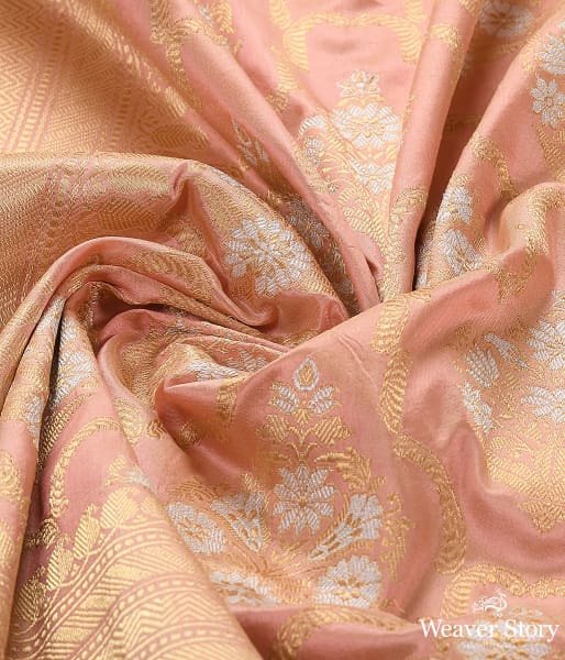 Handwoven_Light_Peach_Kadhwa_Jangla_Dupatta_WeaverStory_05