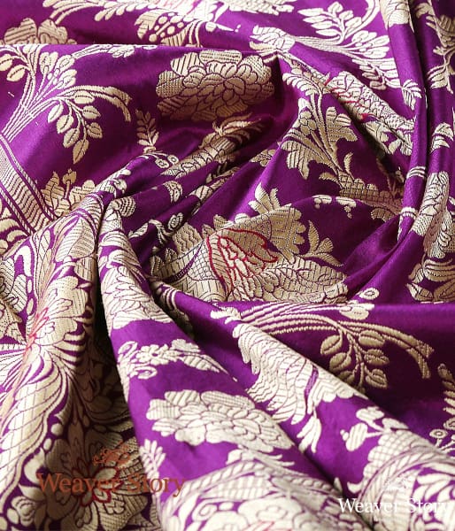 Handwoven_Purple_Kadhwa_Banarasi_Jangla_Dupatta_WeaverStory_05