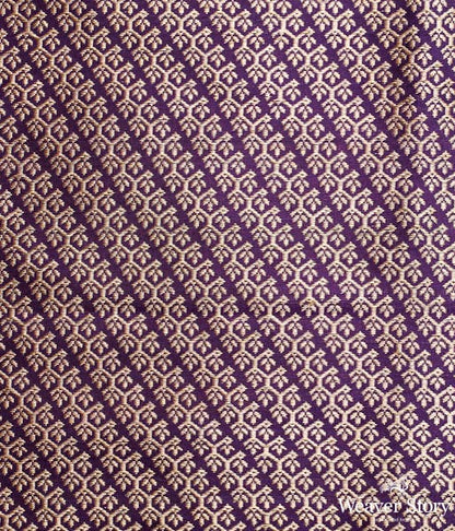 Handwoven_Purple_Kadhwa_Twin_Leaf_Motif_Saree_with_Wave_Border_WeaverStory_05