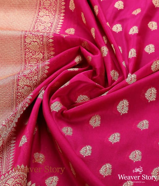 Handwoven_Pink_Banarasi_Katan_Georgette_Dupatta_with_Traditional_Motifs_WeaverStory_05