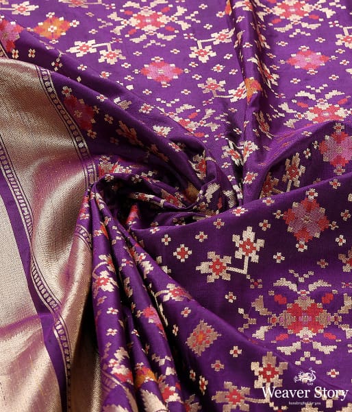 Handwoven_Purple_Patola_Dupatta_WeaverStory_05