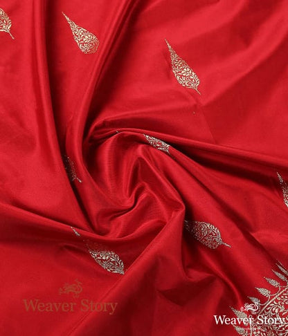 Handloom_Red_Scallop_Border_Dupatta_WeaverStory_05