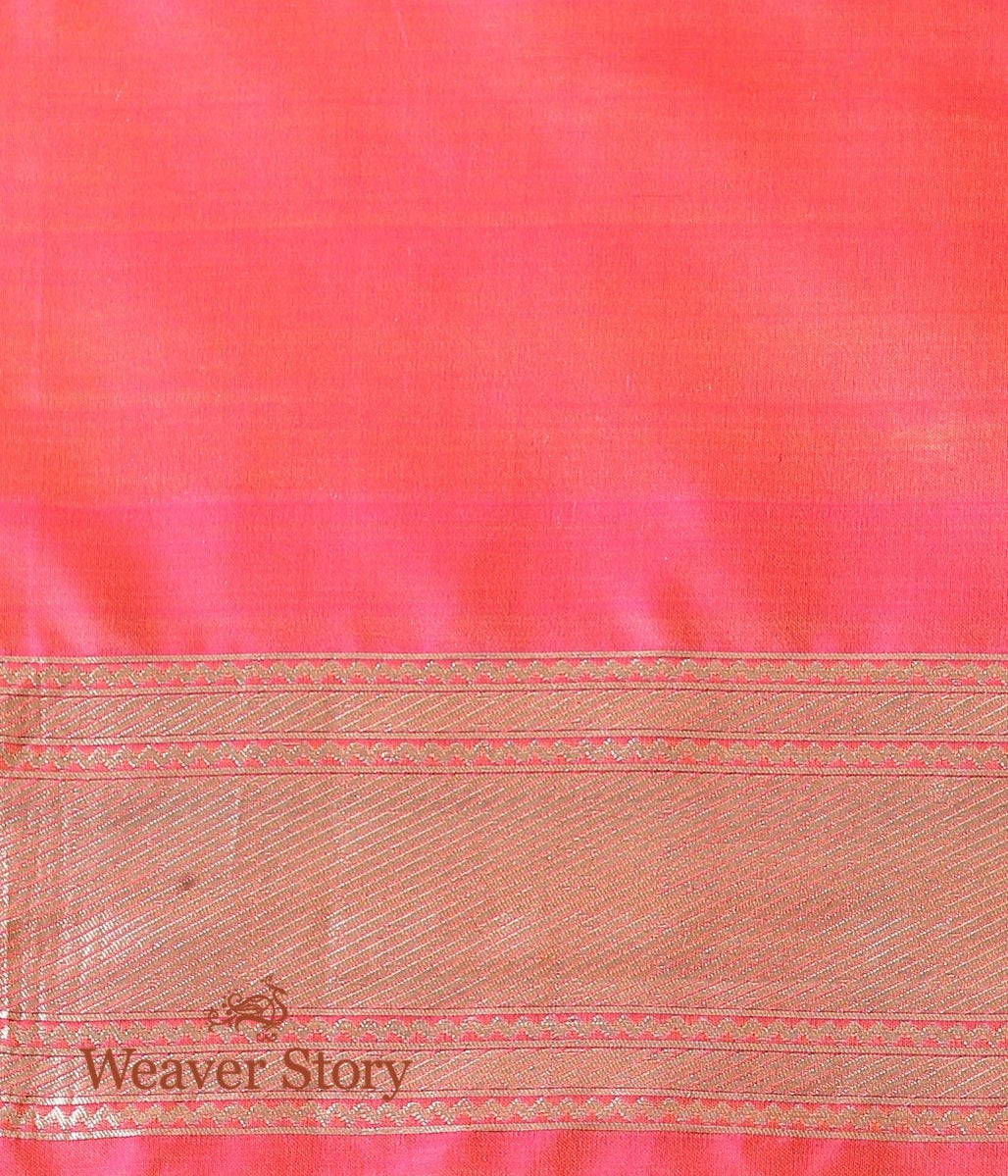 Handloom_Pink_Peach_Floral_Cutwork_Jaal_Saree_with_Meenakari_WeaverStory_05