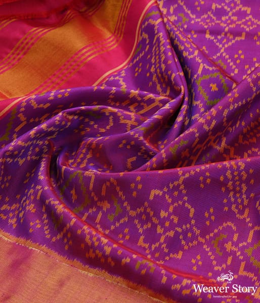 Handwoven_Purple_and_Pink_Patola_Dupatta_WeaverStory_05