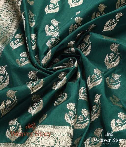 Handwoven_Green_Flower_Booti_Dupatta_WeaverStory_05