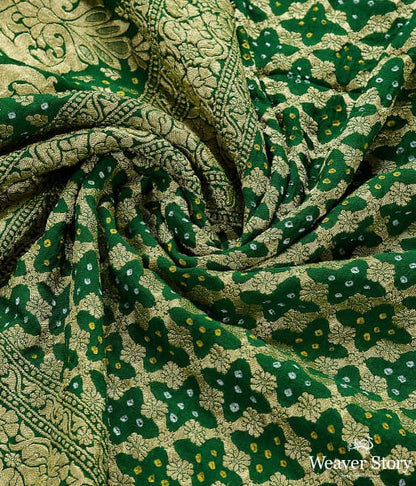 Handwoven_Green_Banarasi_Bandhej_Dupatta_WeaverStory_05