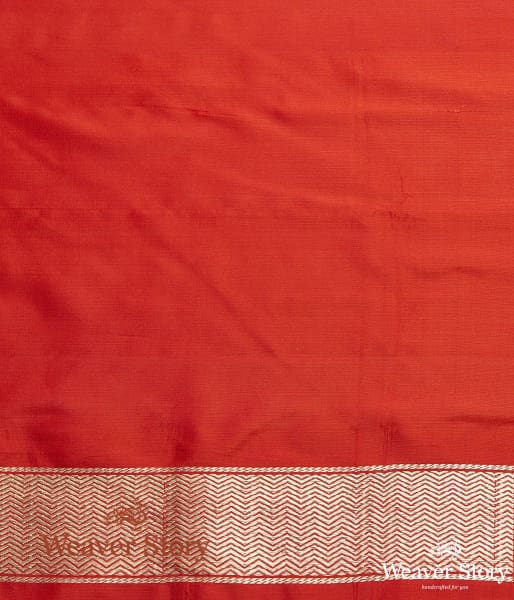 Handwoven_Red_Banarasi_Shikargah_Saree_WeaverStory_05