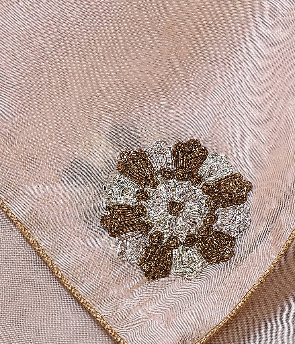 Handloom_Peach_Organza_Dupatta_with_Zardozi_Floral_Hand_Embroidery_WeaverStory_04