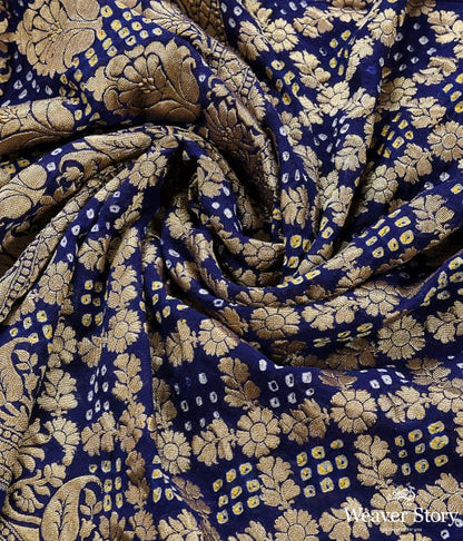 Handwoven_Blue_Banarasi_Bandhej_Dupatta_WeaverStory_05