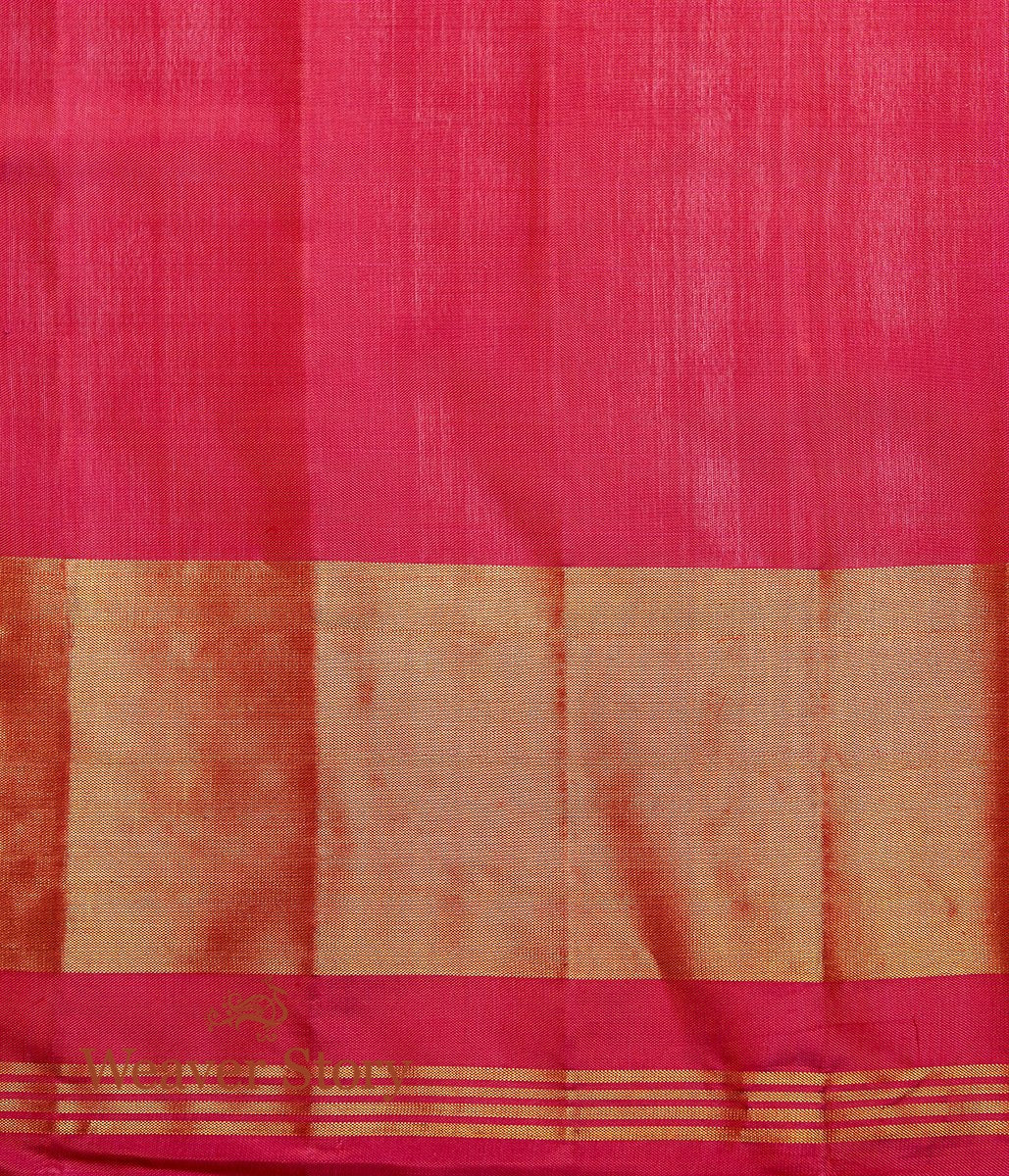 Handwoven_Pink_Gujarat_Patola_Saree_with_Gold_Tissue_Border_WeaverStory_05