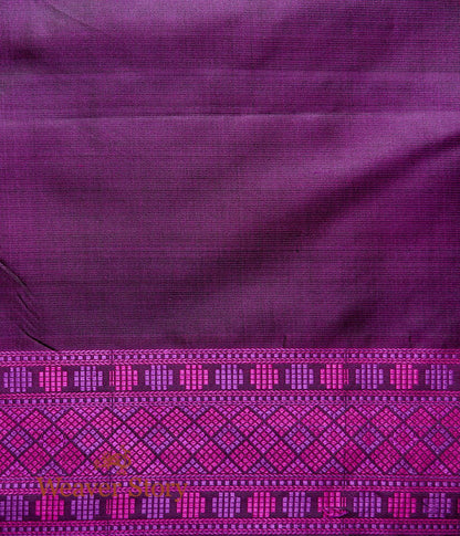 Handwoven_Purple_and_Pink_Tanchoi_Banarasi_with_Geometrical_Pattern_WeaverStory_05