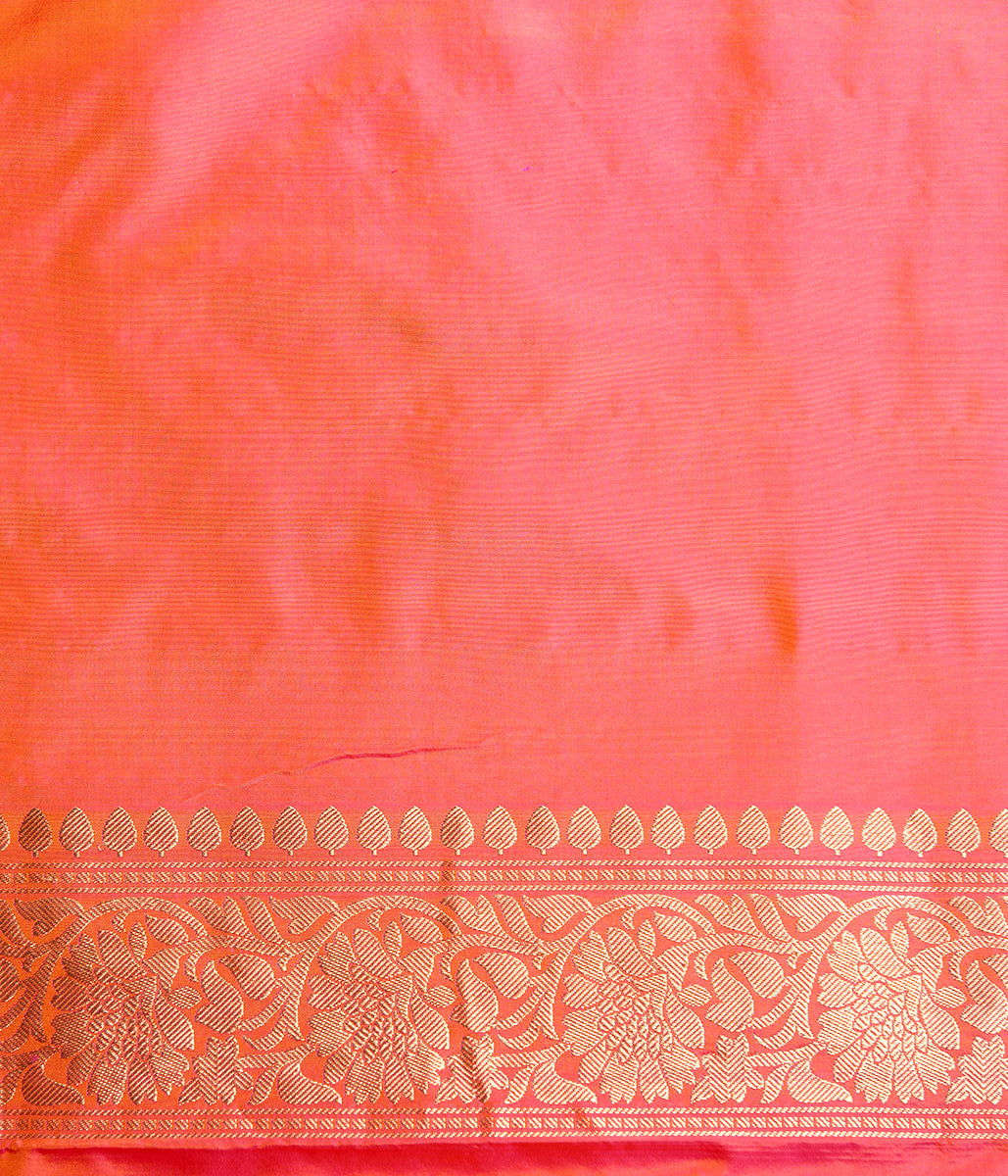 Handloom_Orange_Dual_Tone_Intricate_Weave_Banarasi_Jangla_WeaverStory_05